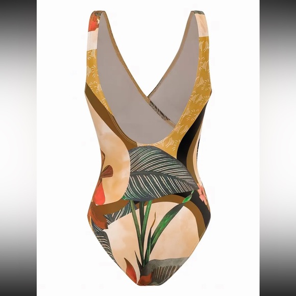Tropical Print Swimsuit - Picture 4 of 4